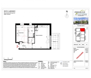 t2 à la vente -   56800  PLOERMEL, surface 41 m2 vente t2 - UBI459502010